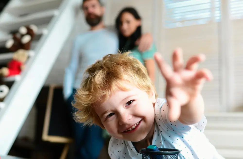 Familie zu Hause